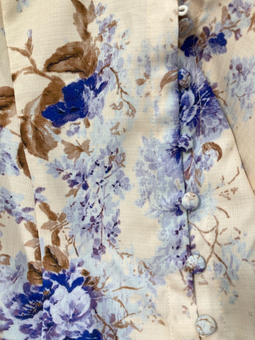 COMMENSE Cream Purple Floral Print Belted Maxi Dress - Picture 7 of 12